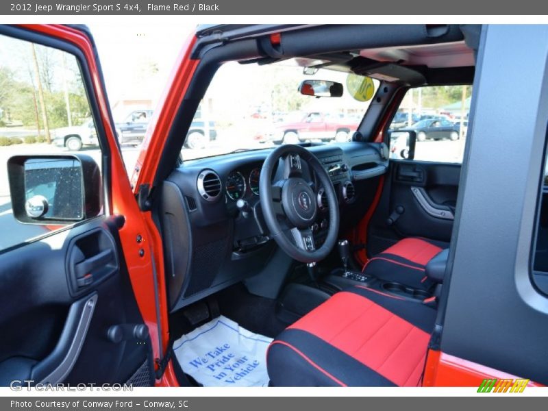 Flame Red / Black 2012 Jeep Wrangler Sport S 4x4