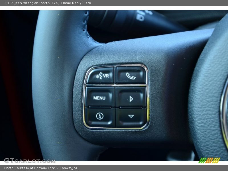 Controls of 2012 Wrangler Sport S 4x4