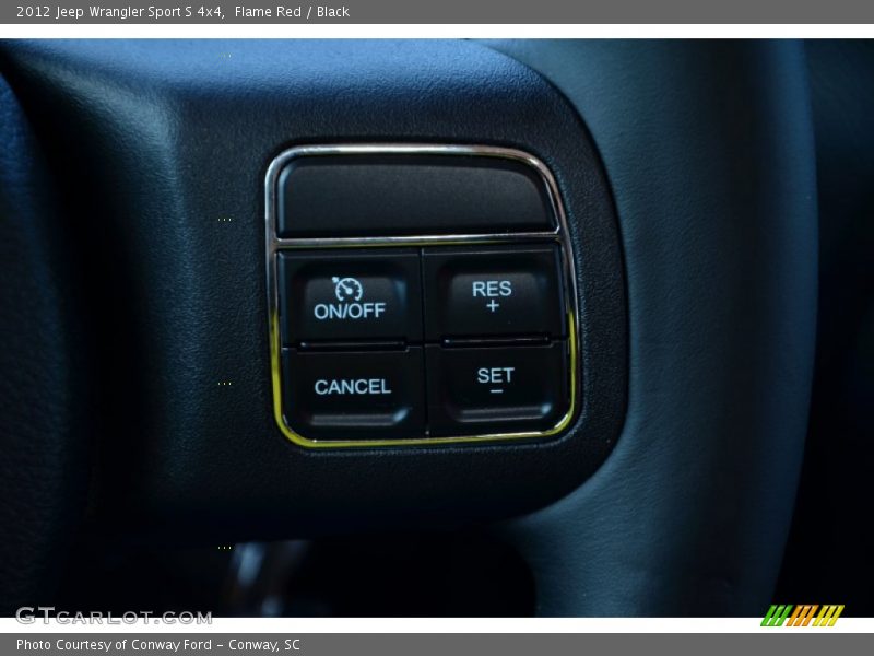 Controls of 2012 Wrangler Sport S 4x4