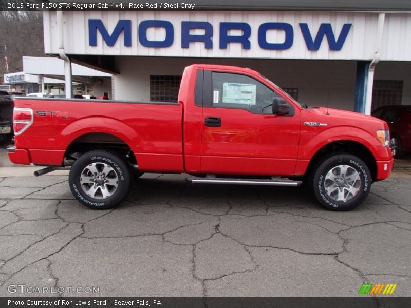 Race Red / Steel Gray 2013 Ford F150 STX Regular Cab 4x4