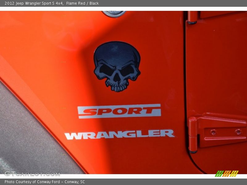 Flame Red / Black 2012 Jeep Wrangler Sport S 4x4