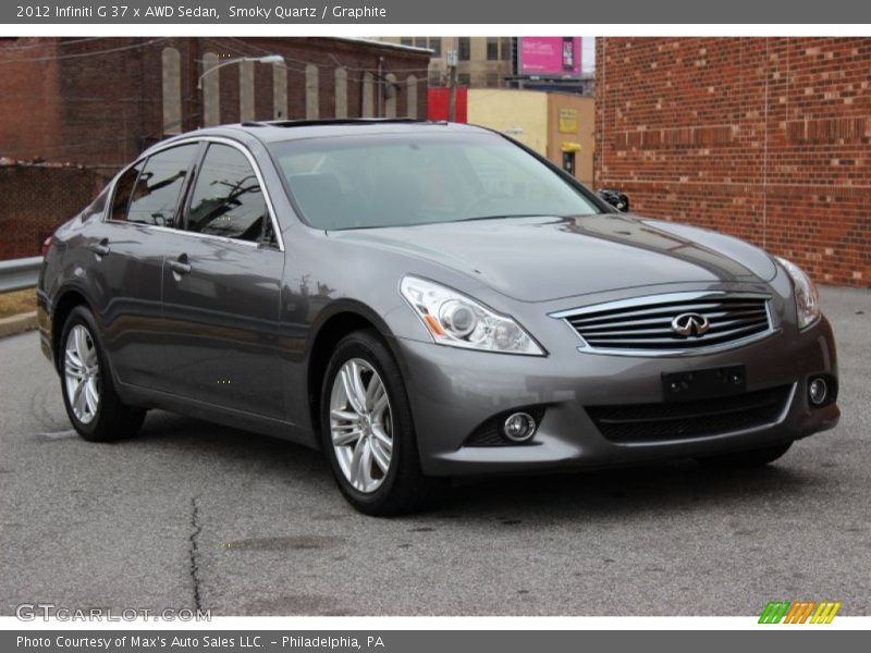 Smoky Quartz / Graphite 2012 Infiniti G 37 x AWD Sedan