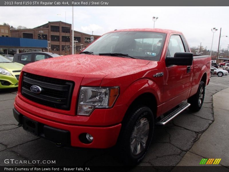 Race Red / Steel Gray 2013 Ford F150 STX Regular Cab 4x4