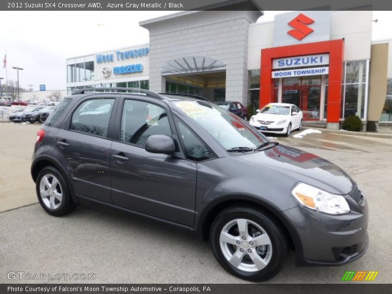 Azure Gray Metallic / Black 2012 Suzuki SX4 Crossover AWD