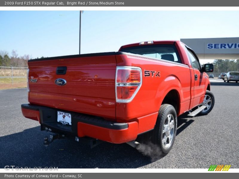 Bright Red / Stone/Medium Stone 2009 Ford F150 STX Regular Cab