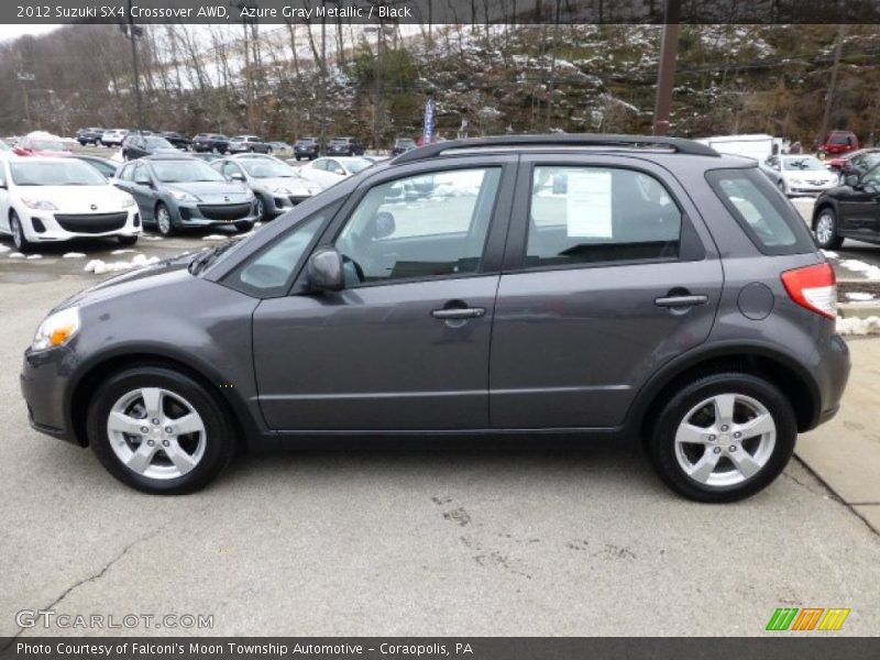 Azure Gray Metallic / Black 2012 Suzuki SX4 Crossover AWD