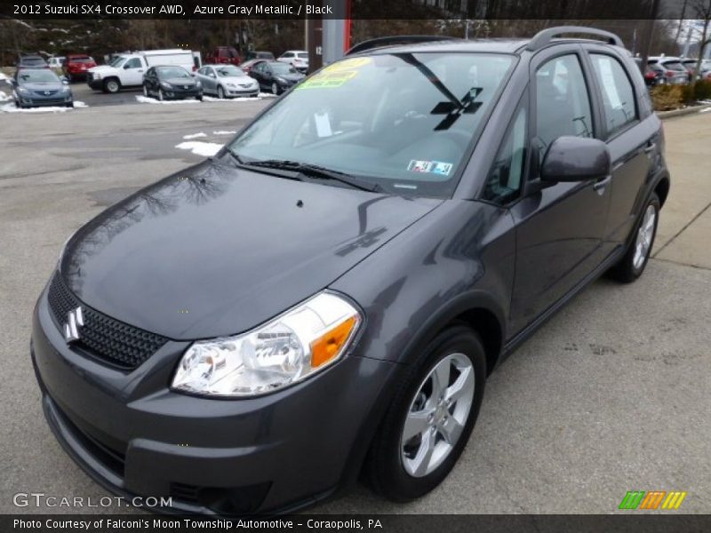 Azure Gray Metallic / Black 2012 Suzuki SX4 Crossover AWD