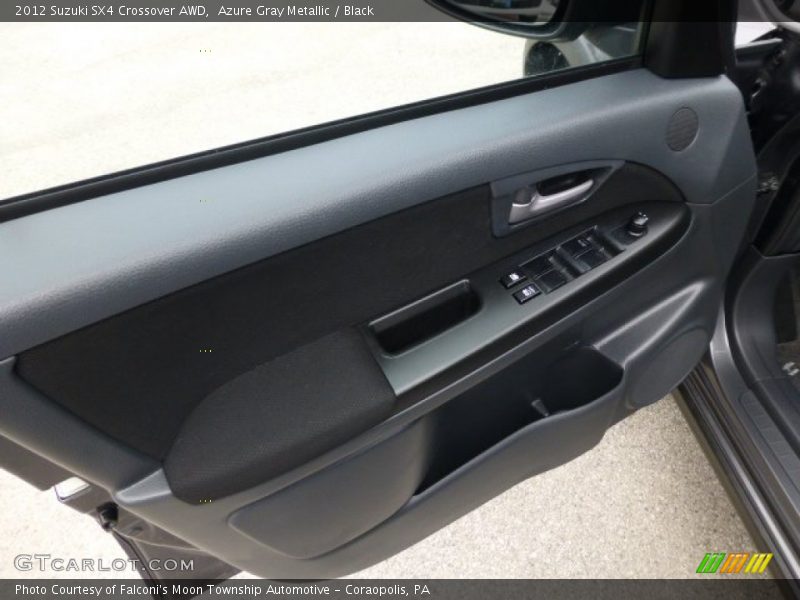 Azure Gray Metallic / Black 2012 Suzuki SX4 Crossover AWD