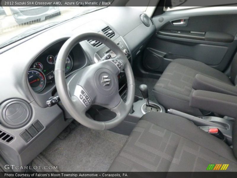 Azure Gray Metallic / Black 2012 Suzuki SX4 Crossover AWD