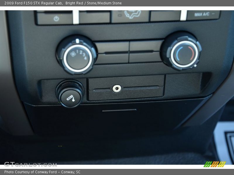 Bright Red / Stone/Medium Stone 2009 Ford F150 STX Regular Cab