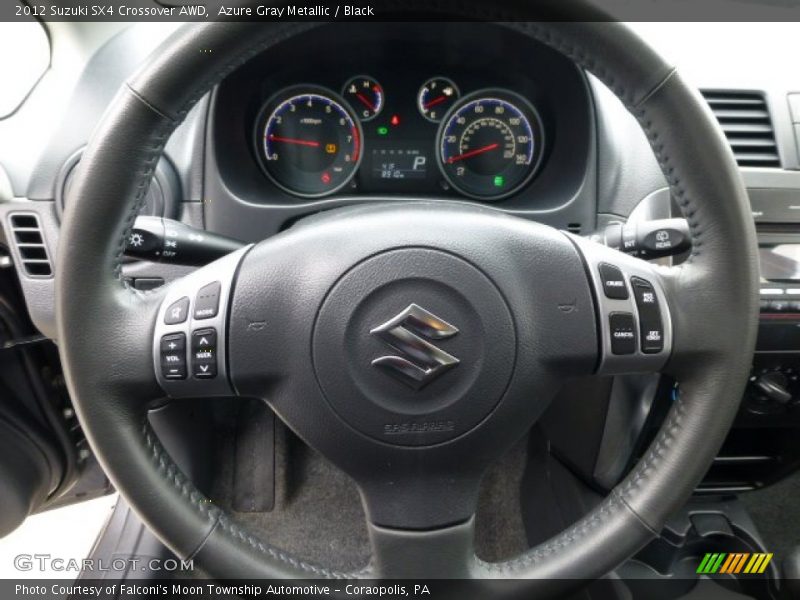 Azure Gray Metallic / Black 2012 Suzuki SX4 Crossover AWD