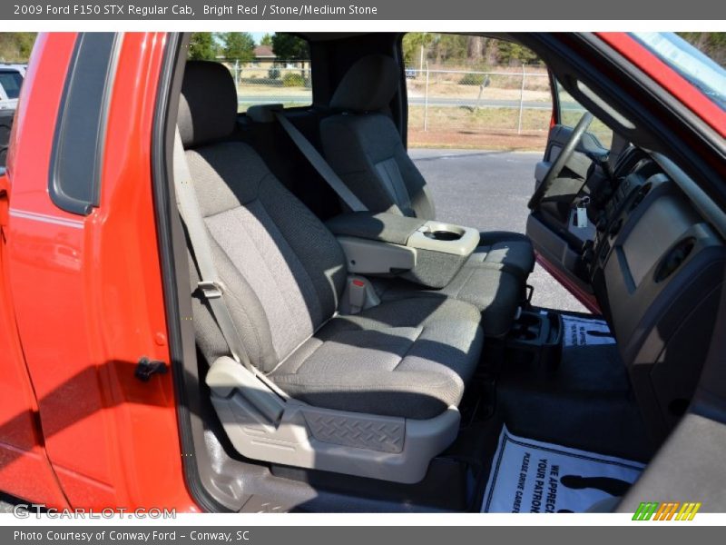 Bright Red / Stone/Medium Stone 2009 Ford F150 STX Regular Cab