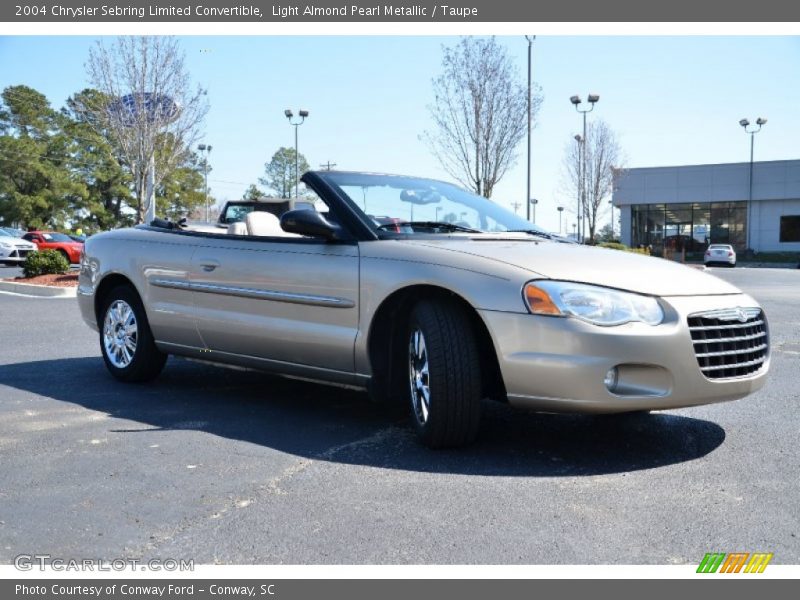 Light Almond Pearl Metallic / Taupe 2004 Chrysler Sebring Limited Convertible