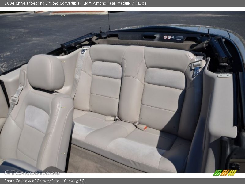 Rear Seat of 2004 Sebring Limited Convertible