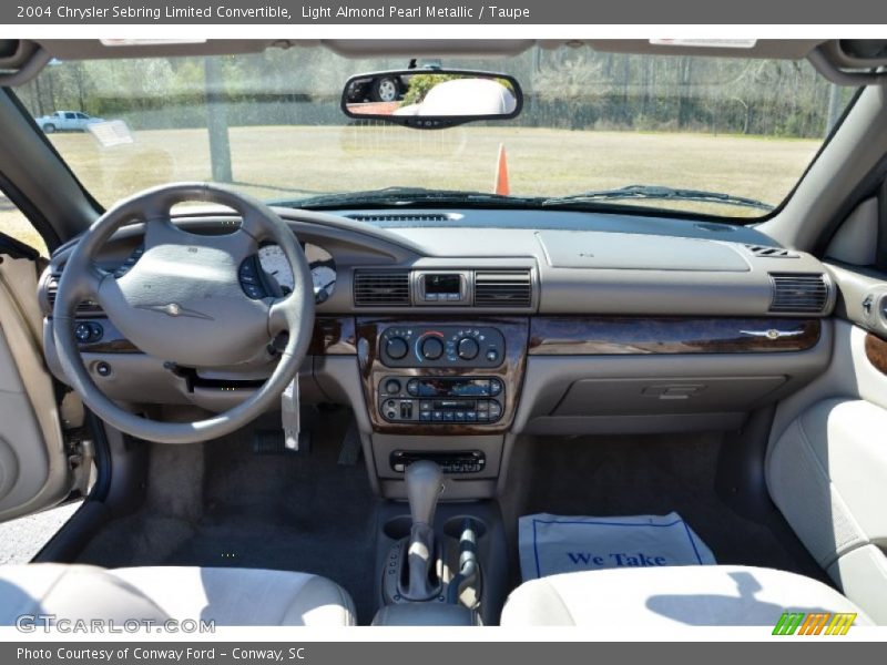 Light Almond Pearl Metallic / Taupe 2004 Chrysler Sebring Limited Convertible