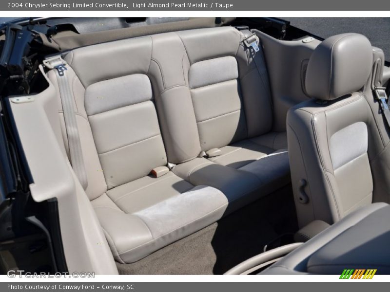 Rear Seat of 2004 Sebring Limited Convertible