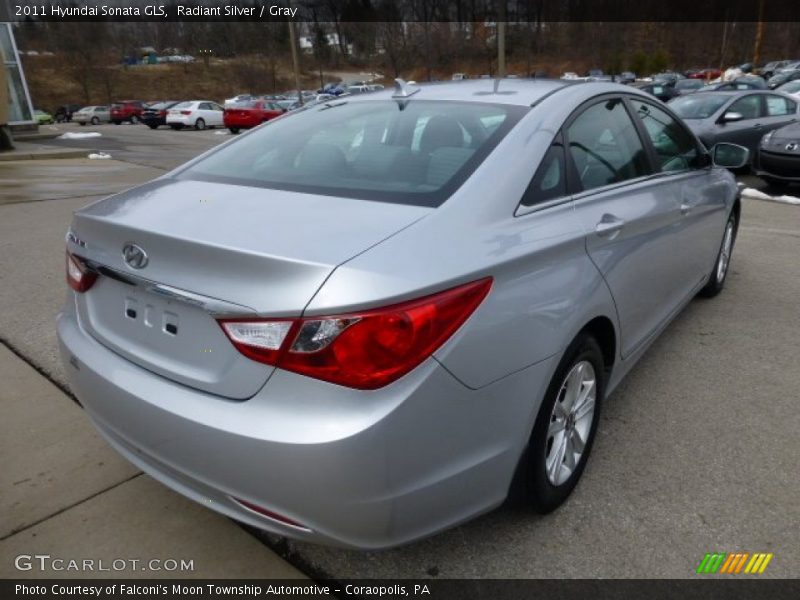 Radiant Silver / Gray 2011 Hyundai Sonata GLS