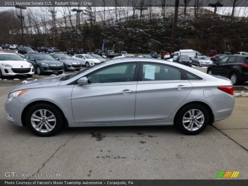 Radiant Silver / Gray 2011 Hyundai Sonata GLS