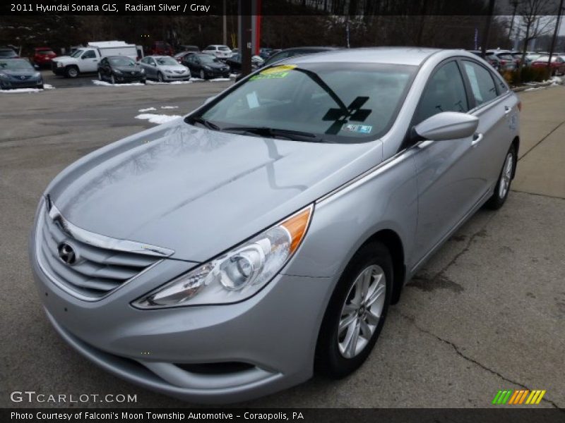 Radiant Silver / Gray 2011 Hyundai Sonata GLS