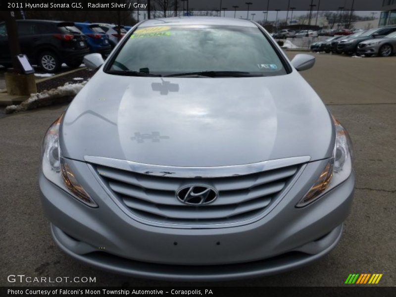 Radiant Silver / Gray 2011 Hyundai Sonata GLS