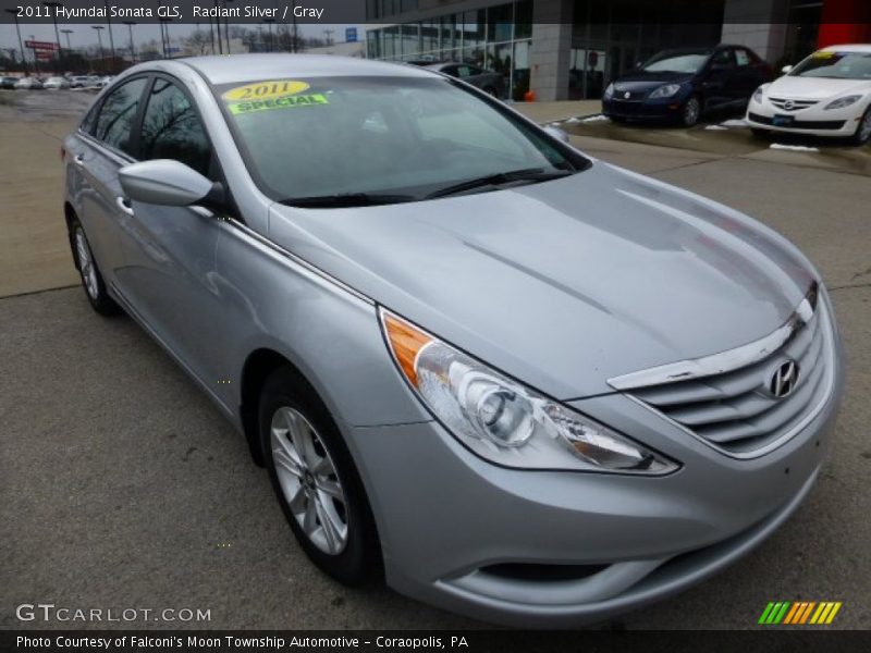 Radiant Silver / Gray 2011 Hyundai Sonata GLS