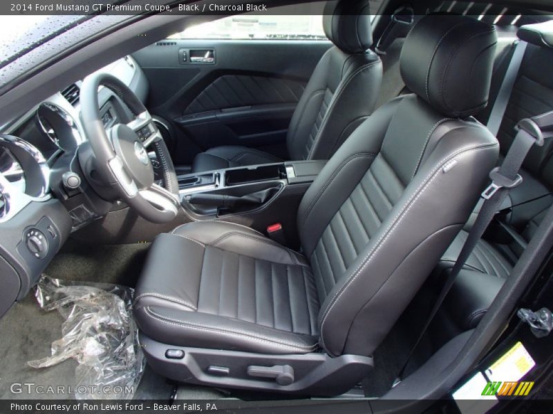 Front Seat of 2014 Mustang GT Premium Coupe