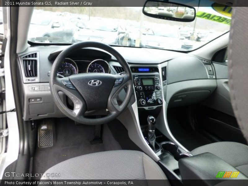 Radiant Silver / Gray 2011 Hyundai Sonata GLS
