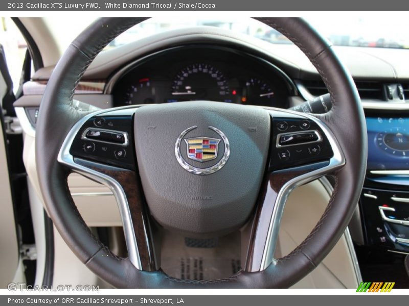 White Diamond Tricoat / Shale/Cocoa 2013 Cadillac XTS Luxury FWD