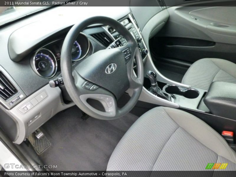 Radiant Silver / Gray 2011 Hyundai Sonata GLS