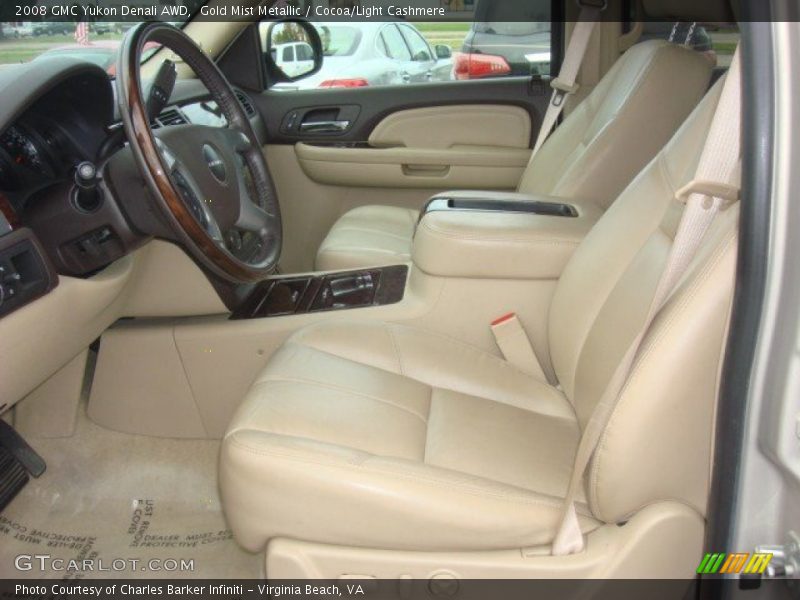 Gold Mist Metallic / Cocoa/Light Cashmere 2008 GMC Yukon Denali AWD