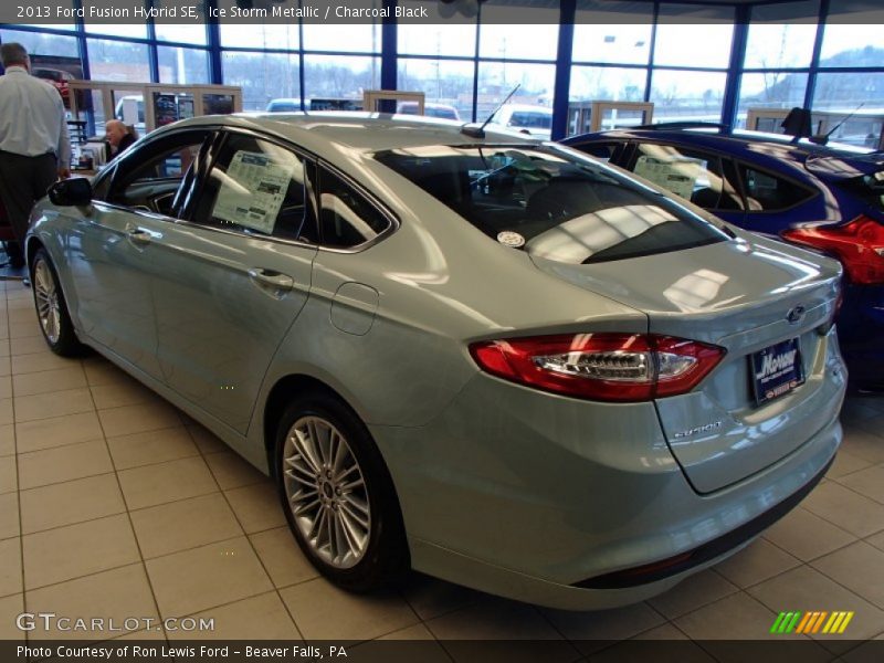 Ice Storm Metallic / Charcoal Black 2013 Ford Fusion Hybrid SE