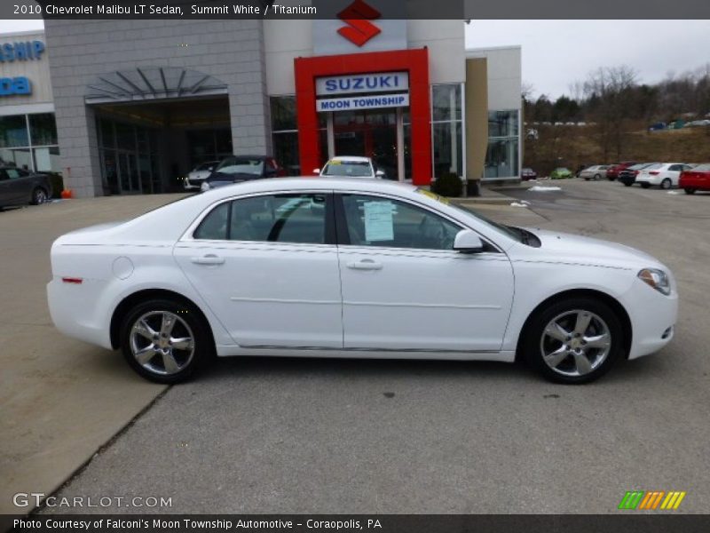 Summit White / Titanium 2010 Chevrolet Malibu LT Sedan