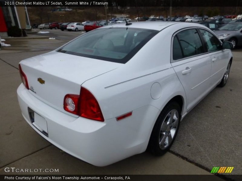 Summit White / Titanium 2010 Chevrolet Malibu LT Sedan