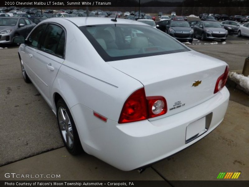 Summit White / Titanium 2010 Chevrolet Malibu LT Sedan
