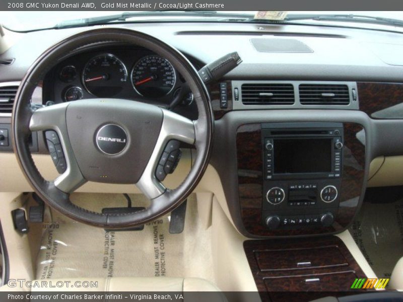 Gold Mist Metallic / Cocoa/Light Cashmere 2008 GMC Yukon Denali AWD