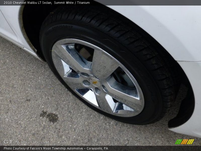 Summit White / Titanium 2010 Chevrolet Malibu LT Sedan