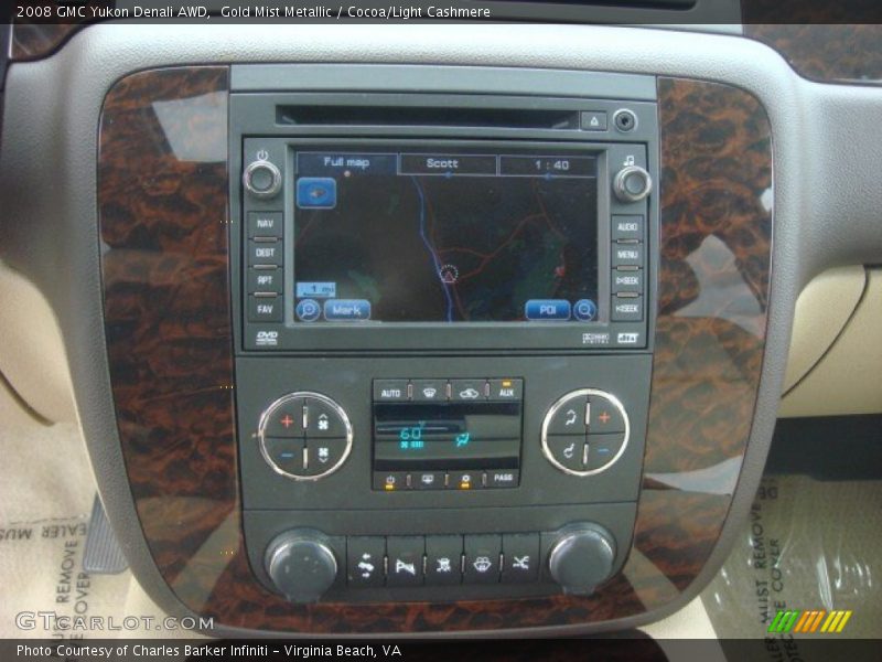 Gold Mist Metallic / Cocoa/Light Cashmere 2008 GMC Yukon Denali AWD