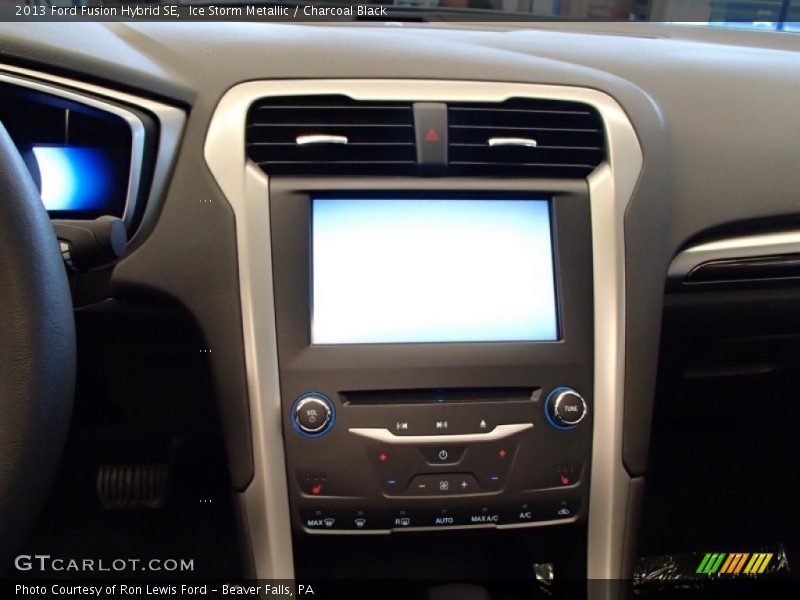 Ice Storm Metallic / Charcoal Black 2013 Ford Fusion Hybrid SE