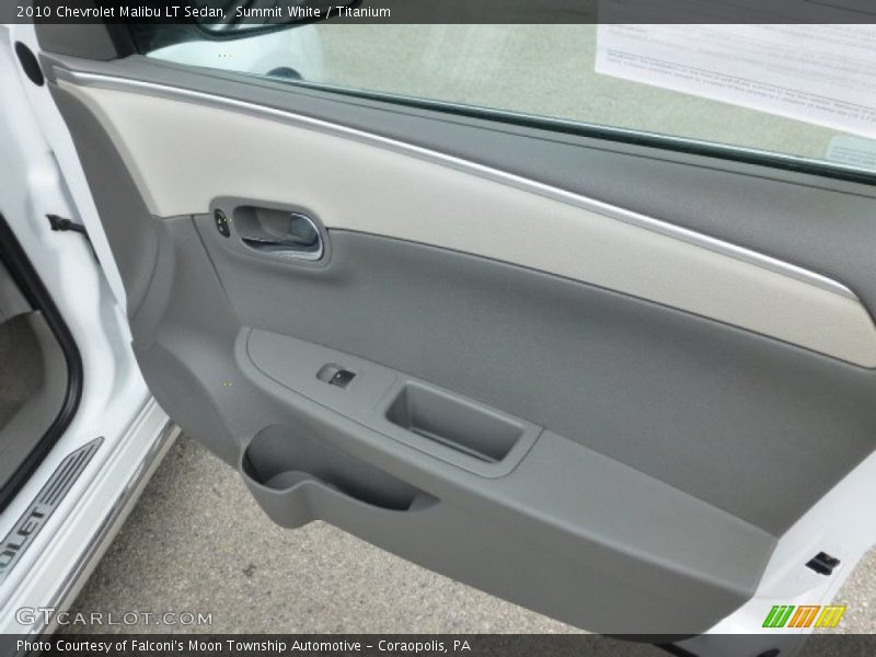 Summit White / Titanium 2010 Chevrolet Malibu LT Sedan