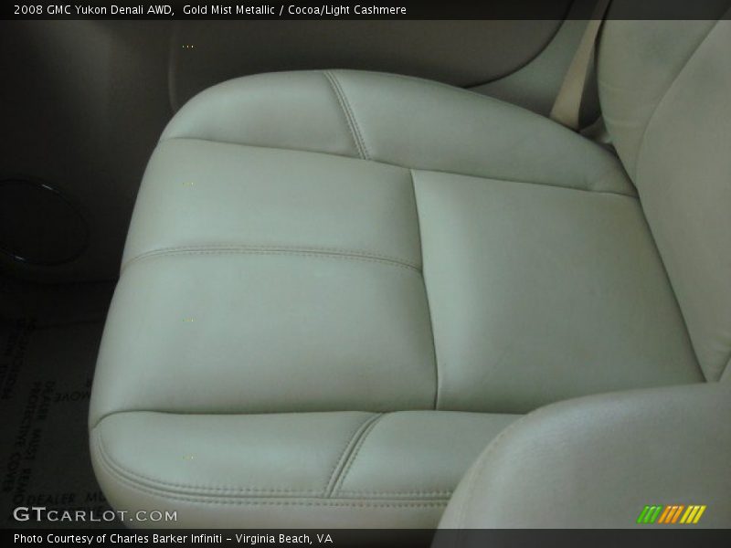 Gold Mist Metallic / Cocoa/Light Cashmere 2008 GMC Yukon Denali AWD