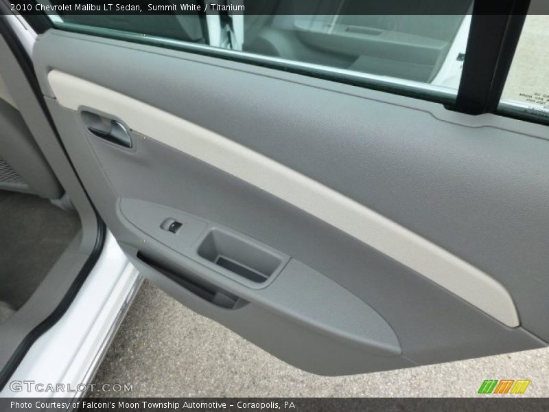 Summit White / Titanium 2010 Chevrolet Malibu LT Sedan