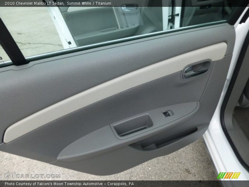 Summit White / Titanium 2010 Chevrolet Malibu LT Sedan