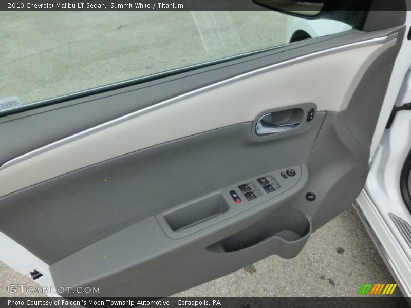Summit White / Titanium 2010 Chevrolet Malibu LT Sedan