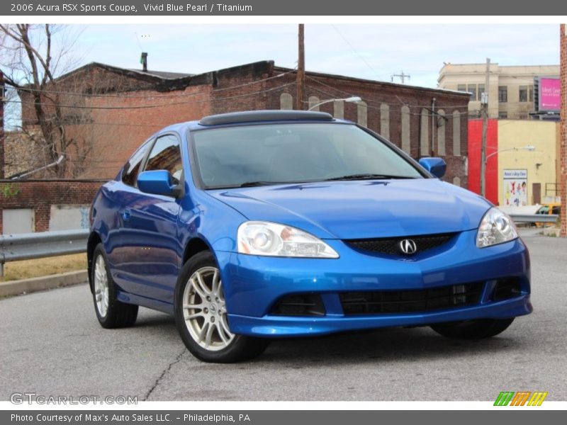 Vivid Blue Pearl / Titanium 2006 Acura RSX Sports Coupe