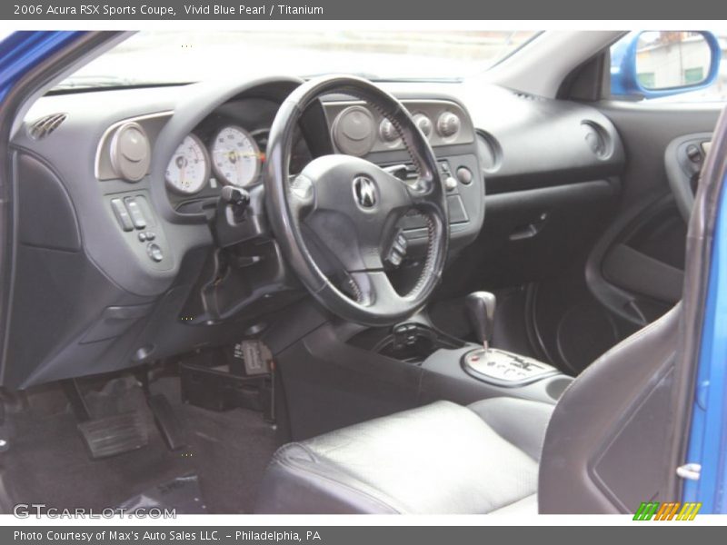Vivid Blue Pearl / Titanium 2006 Acura RSX Sports Coupe