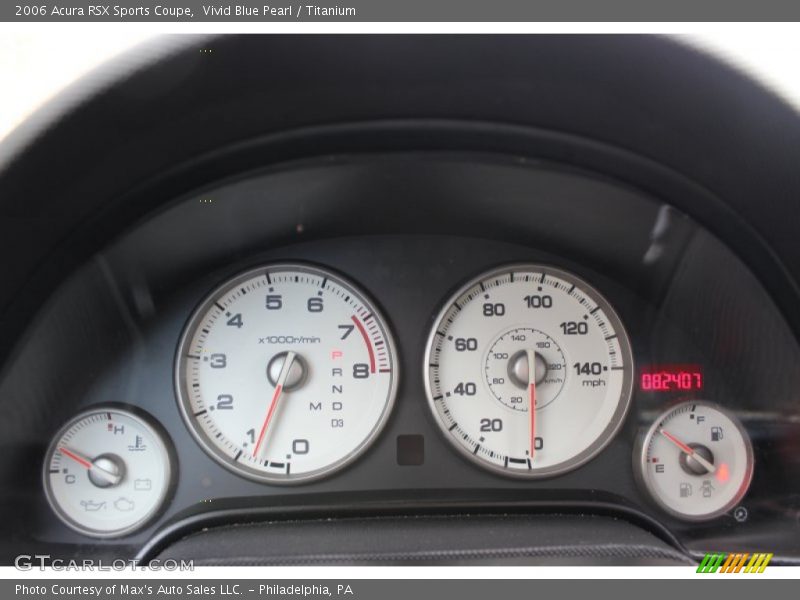 Vivid Blue Pearl / Titanium 2006 Acura RSX Sports Coupe