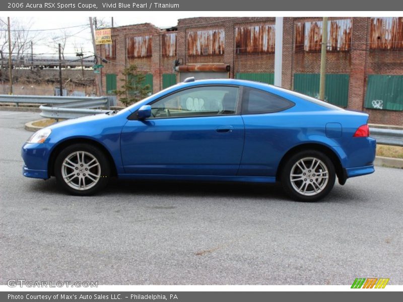 Vivid Blue Pearl / Titanium 2006 Acura RSX Sports Coupe