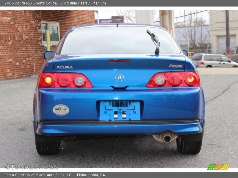 Vivid Blue Pearl / Titanium 2006 Acura RSX Sports Coupe