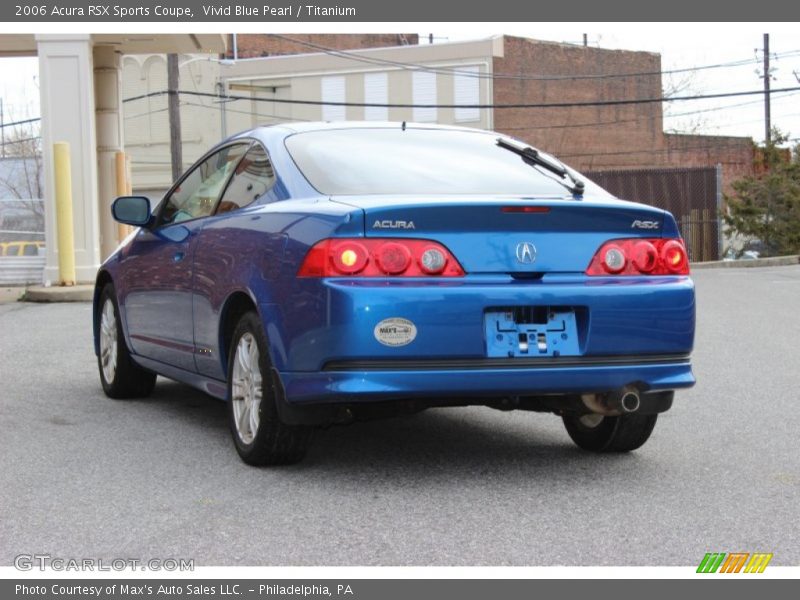 Vivid Blue Pearl / Titanium 2006 Acura RSX Sports Coupe