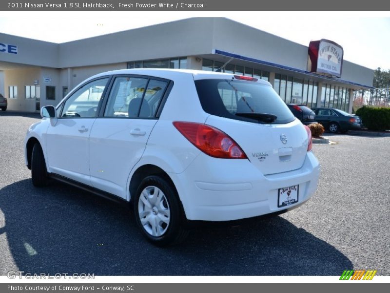 Fresh Powder White / Charcoal 2011 Nissan Versa 1.8 SL Hatchback